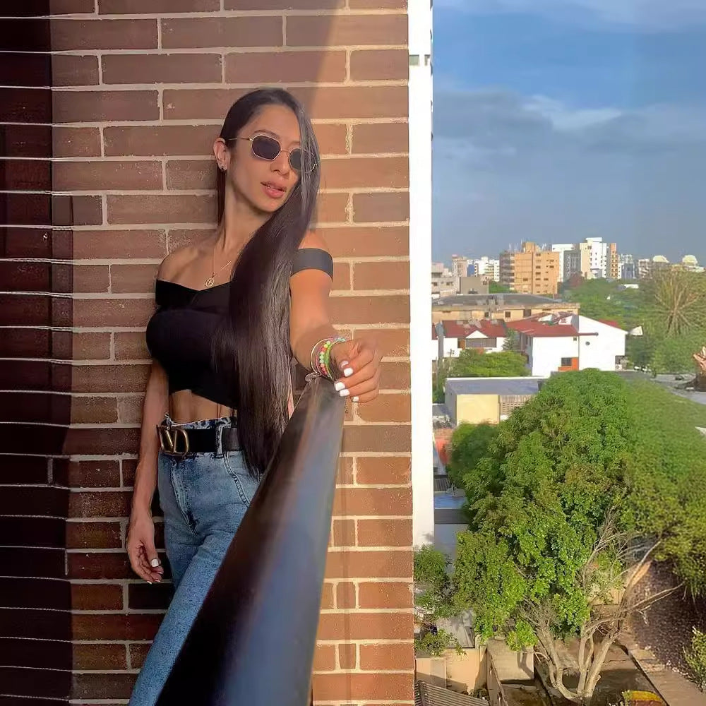 Women's Autumn Sexy Fashion Ultra Hollow Exposed Tops