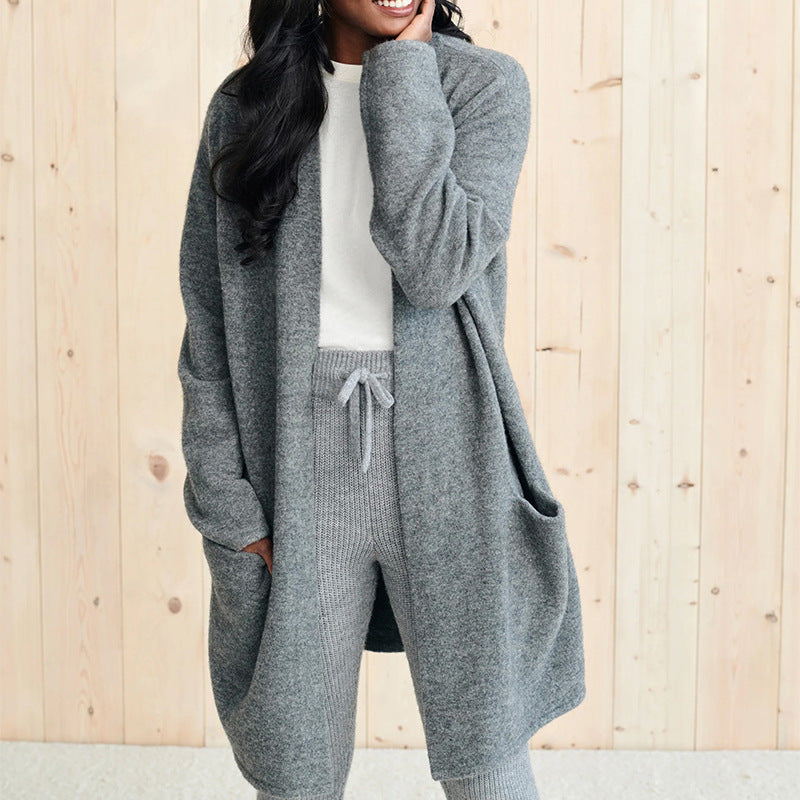 Elegant Solid Color Ladies Fashionable Knitted Sweaters