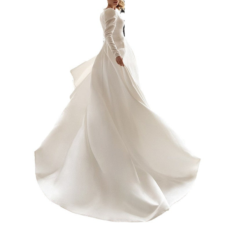 Women's Style White Dress Slimming French Temperament Dresses