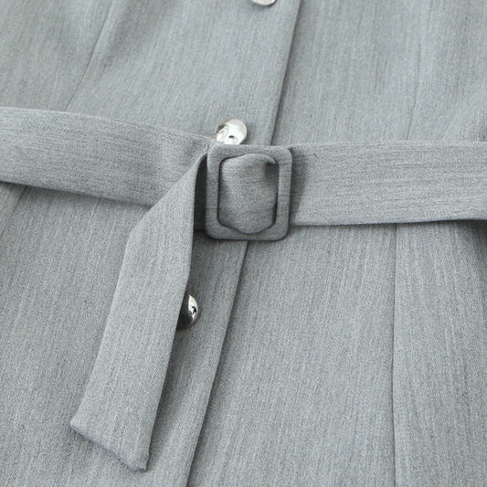 Women's Fashion Temperament Twinset Effect Crepe Dress Dresses