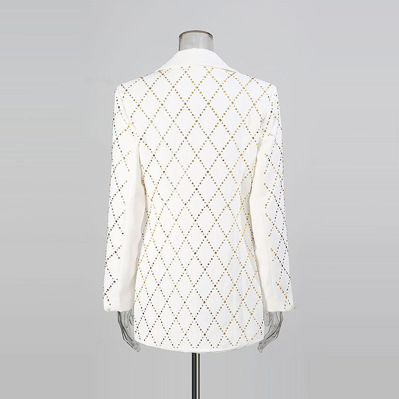 High-grade Affordable Luxury Fashion Plaid Polka Dot Deep Suits