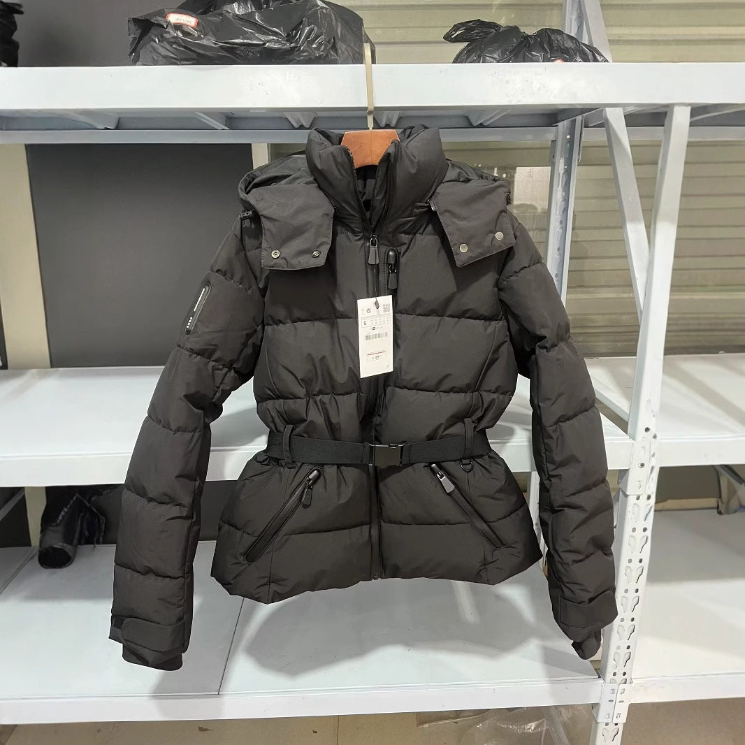 Skiing Series With Belt Down Cotton Coats