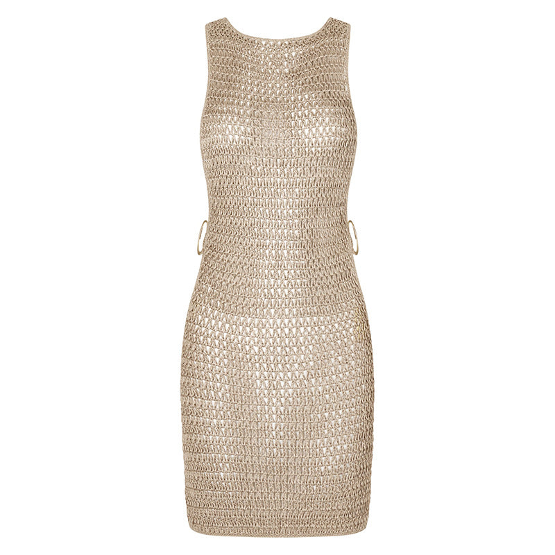 Women's Summer Beach Dress Solid Color Sexy Dresses