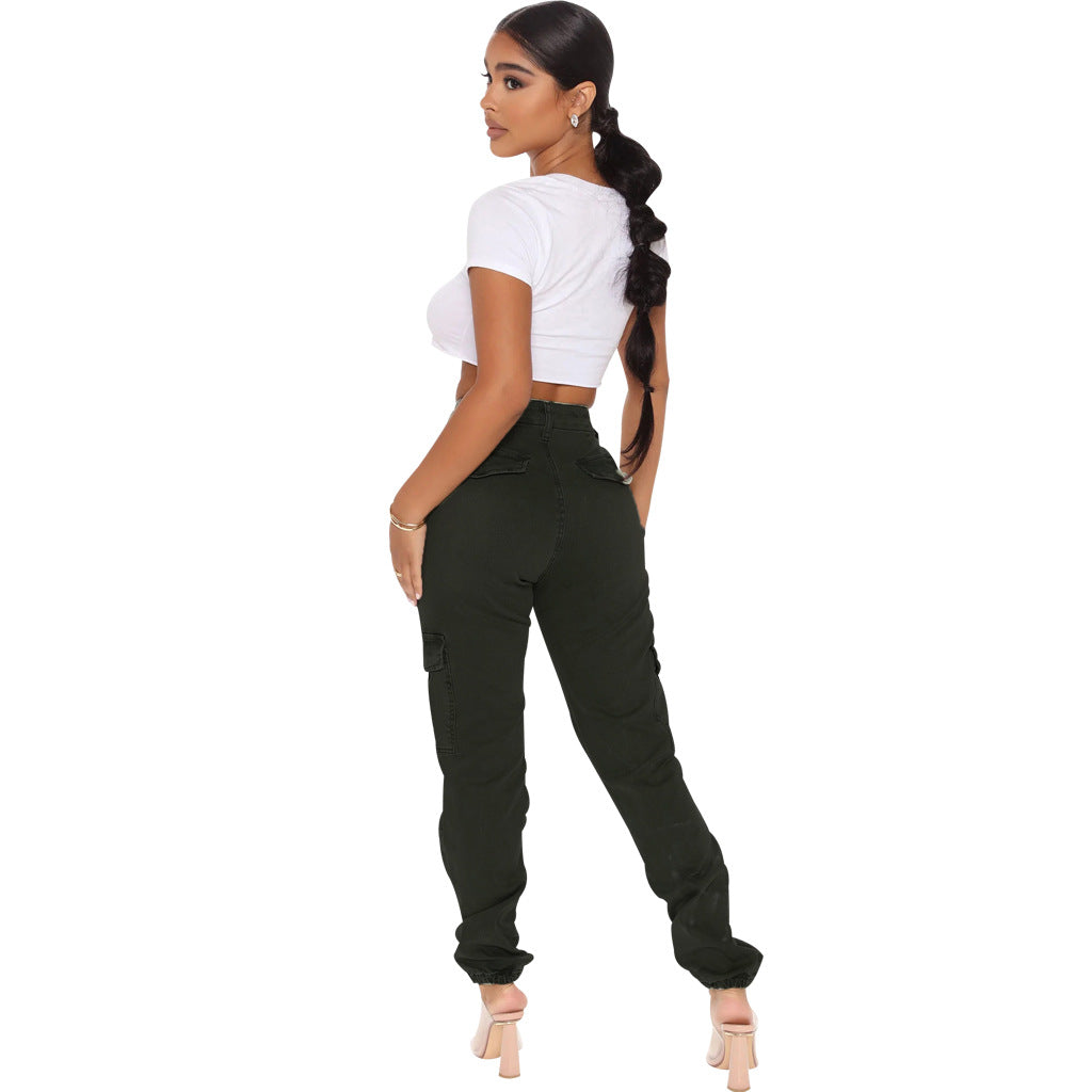 Fashion Slim Fit Camouflage Printed Comfort Casual Jeans