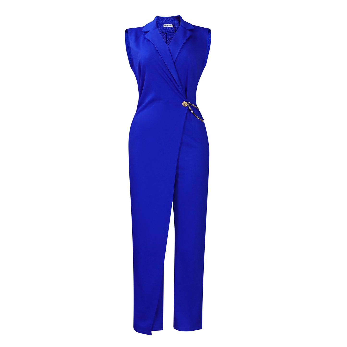 Women's Summer Sleeveless Collar Elegant Fashion Solid Pants