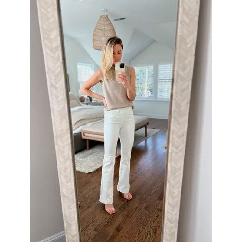 Women's Cool Tight Stretch Flared Trousers Jeans