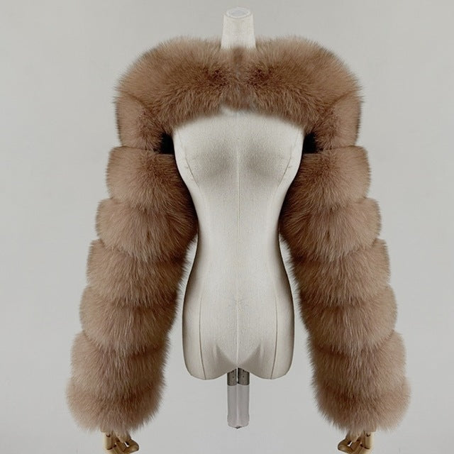 Women's Fur Artificial Imitation Fox Ultra Faux Coats