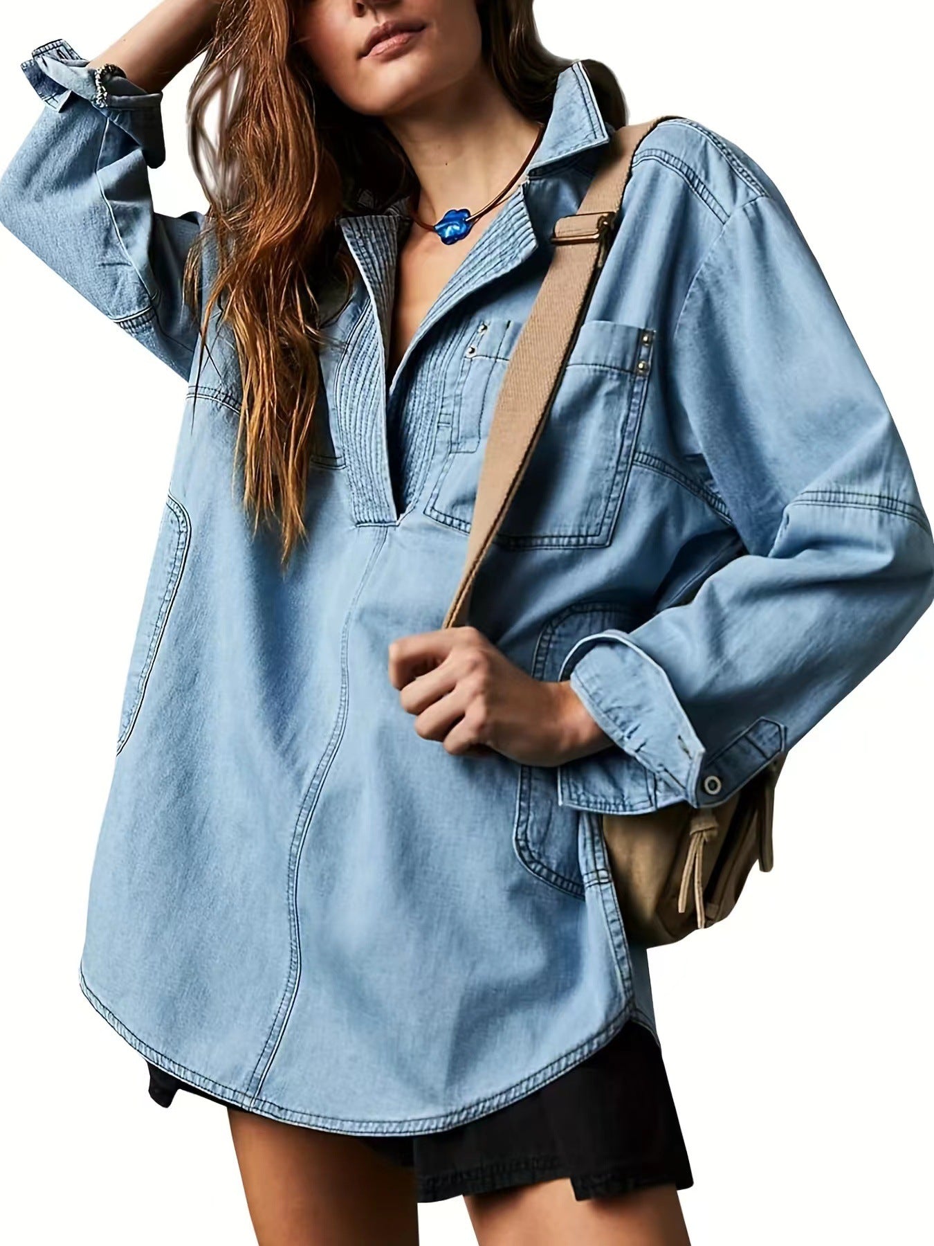 Glamorous Denim Long-sleeved Fashion Design Casual Jackets