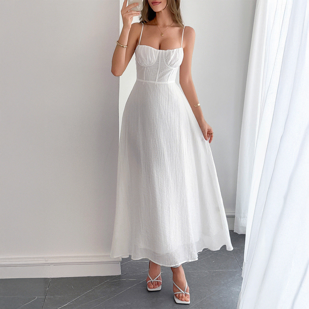 Women's Leisure Vacation Small Sling Slim Fit Clothing