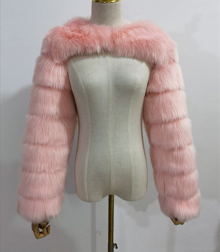 Women's Fur Artificial Imitation Fox Ultra Faux Coats