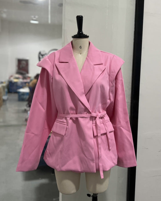 Women's High-grade Temperament Commute Padded Shoulder Blazers