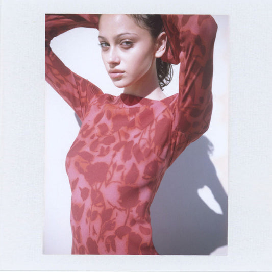 Women's Summer Red Printed Silk Blue Long Sleeve Dress Dresses