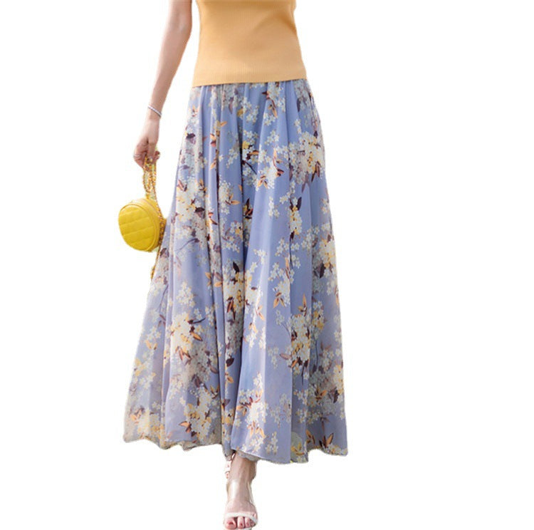 Floral Vacation Style Beach Female Summer Skirts