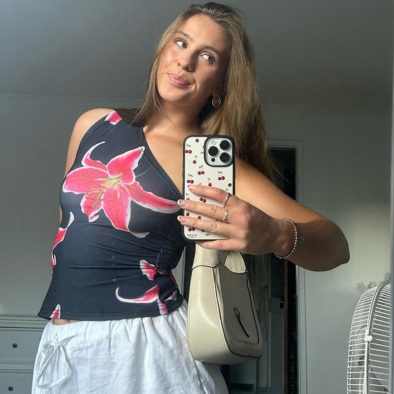 Women's Summer Printed Casual Versatile T-shirt Blouses