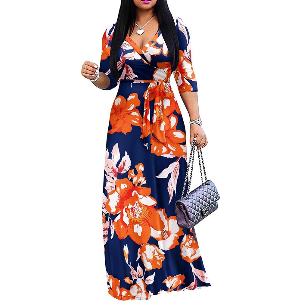 Long Dress Casual Sexy Large Swing Dresses