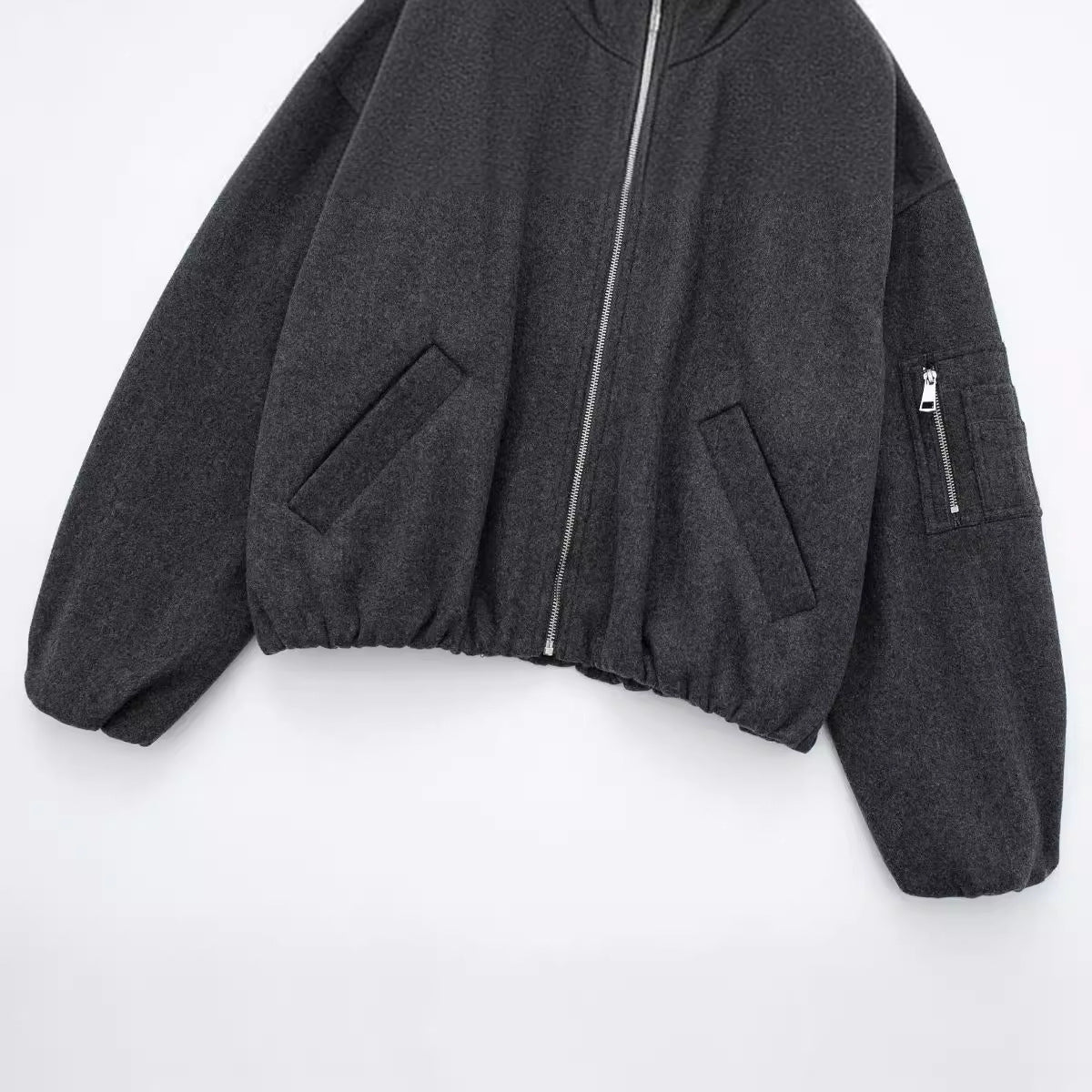Women's Beautiful Attractive French Pocket Bomber Coats
