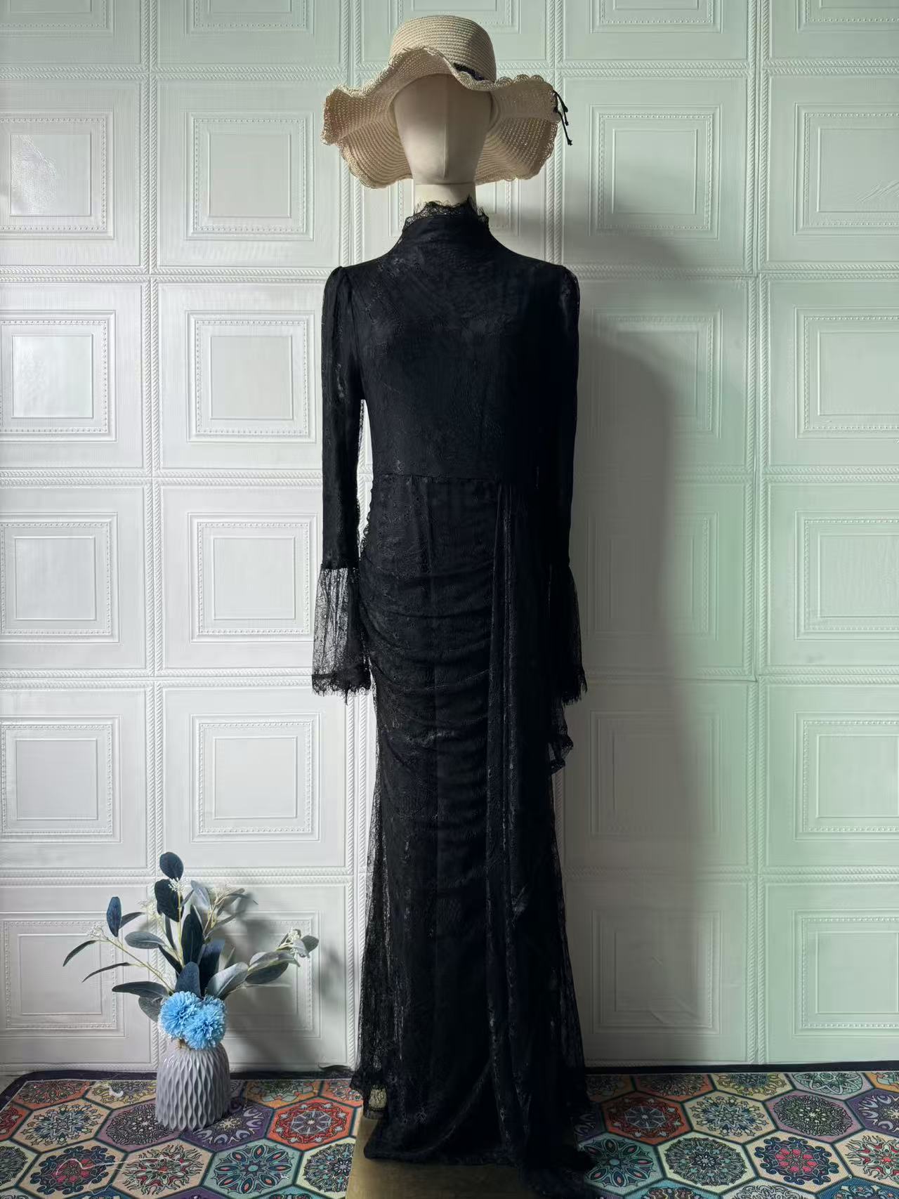Women's Fresh Elegant Noble Long Sleeve Dress Dresses