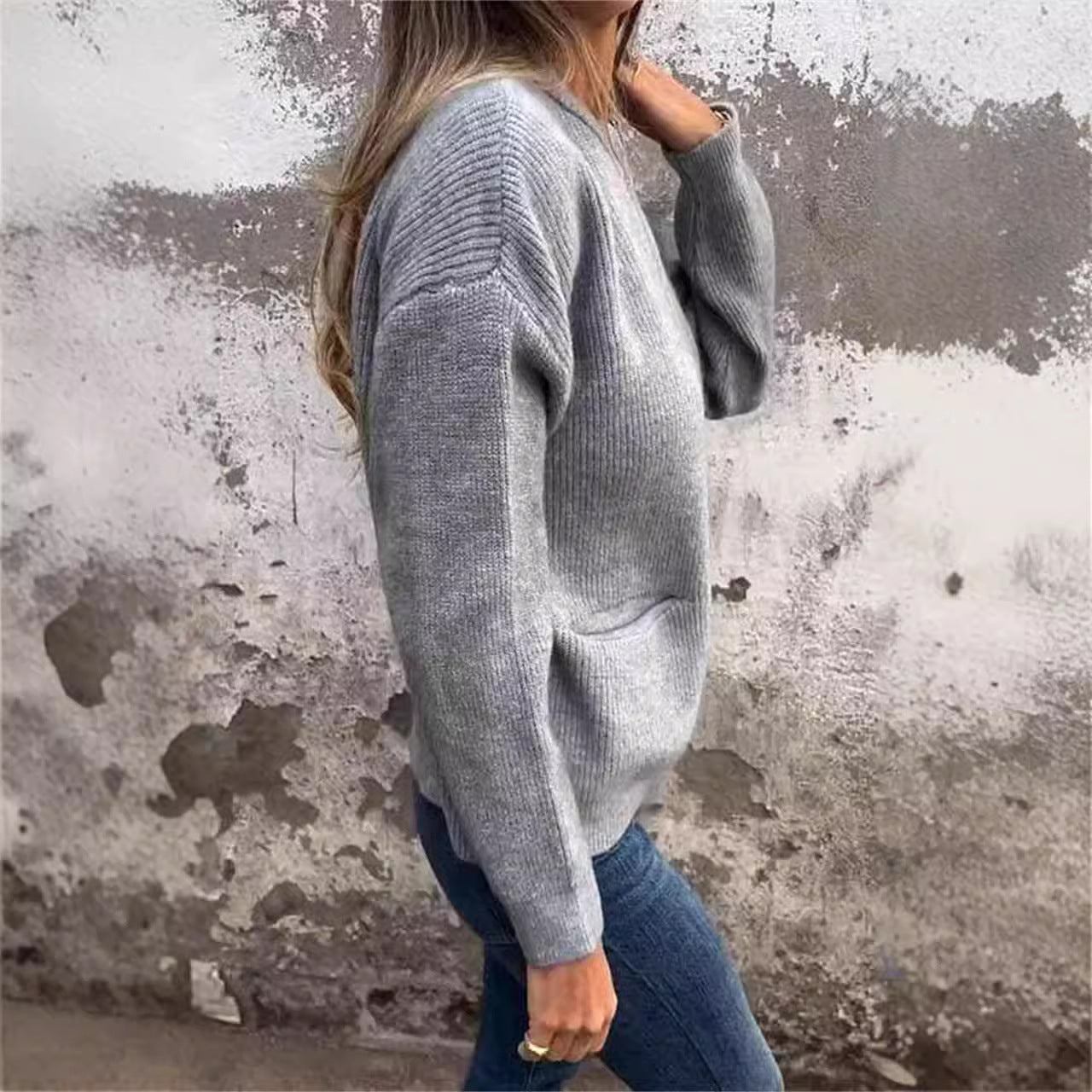 Women's Casual Fashion Solid Color Pocket Jackets