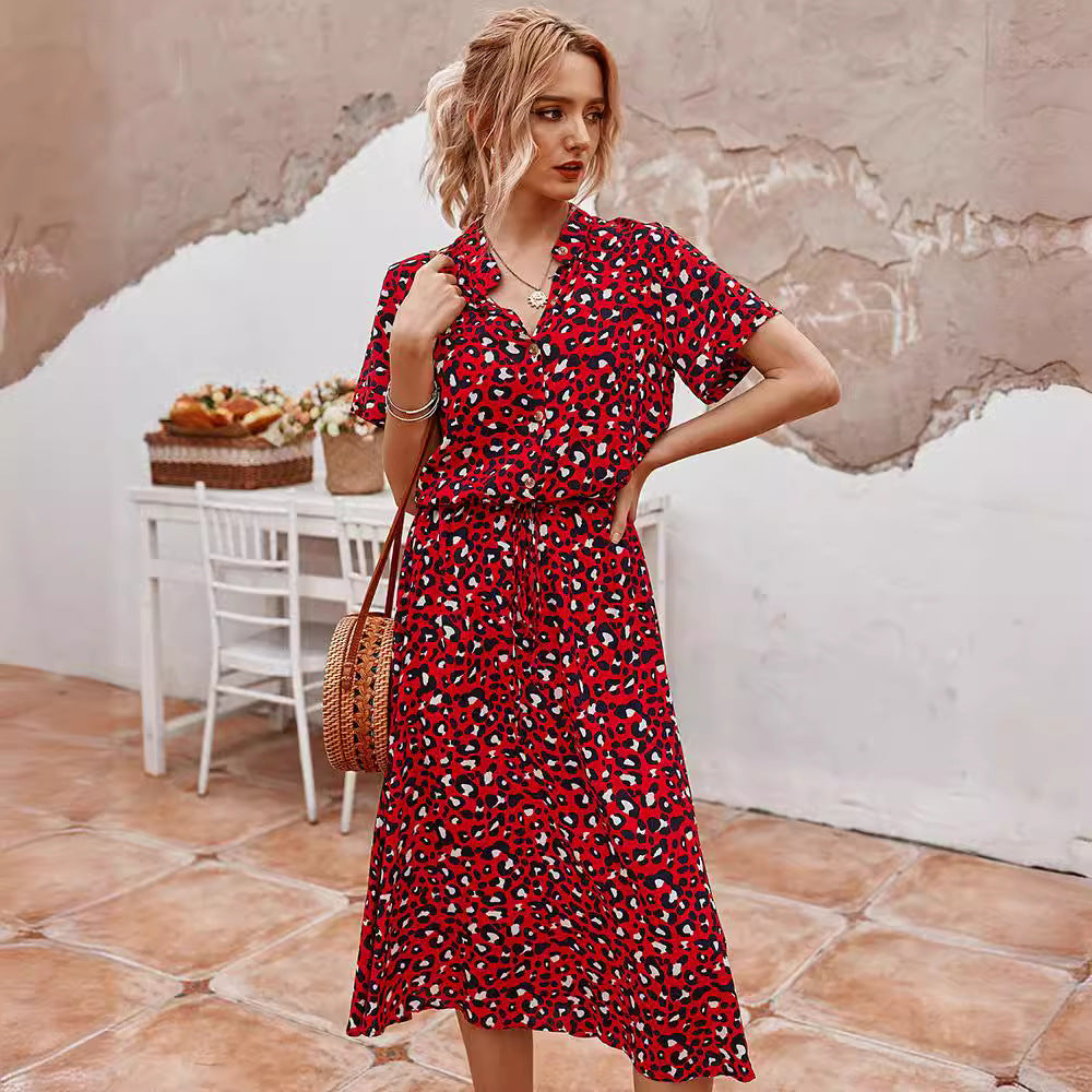 Women's Wear Summer Polka Dot Printed Sleeve Shorts
