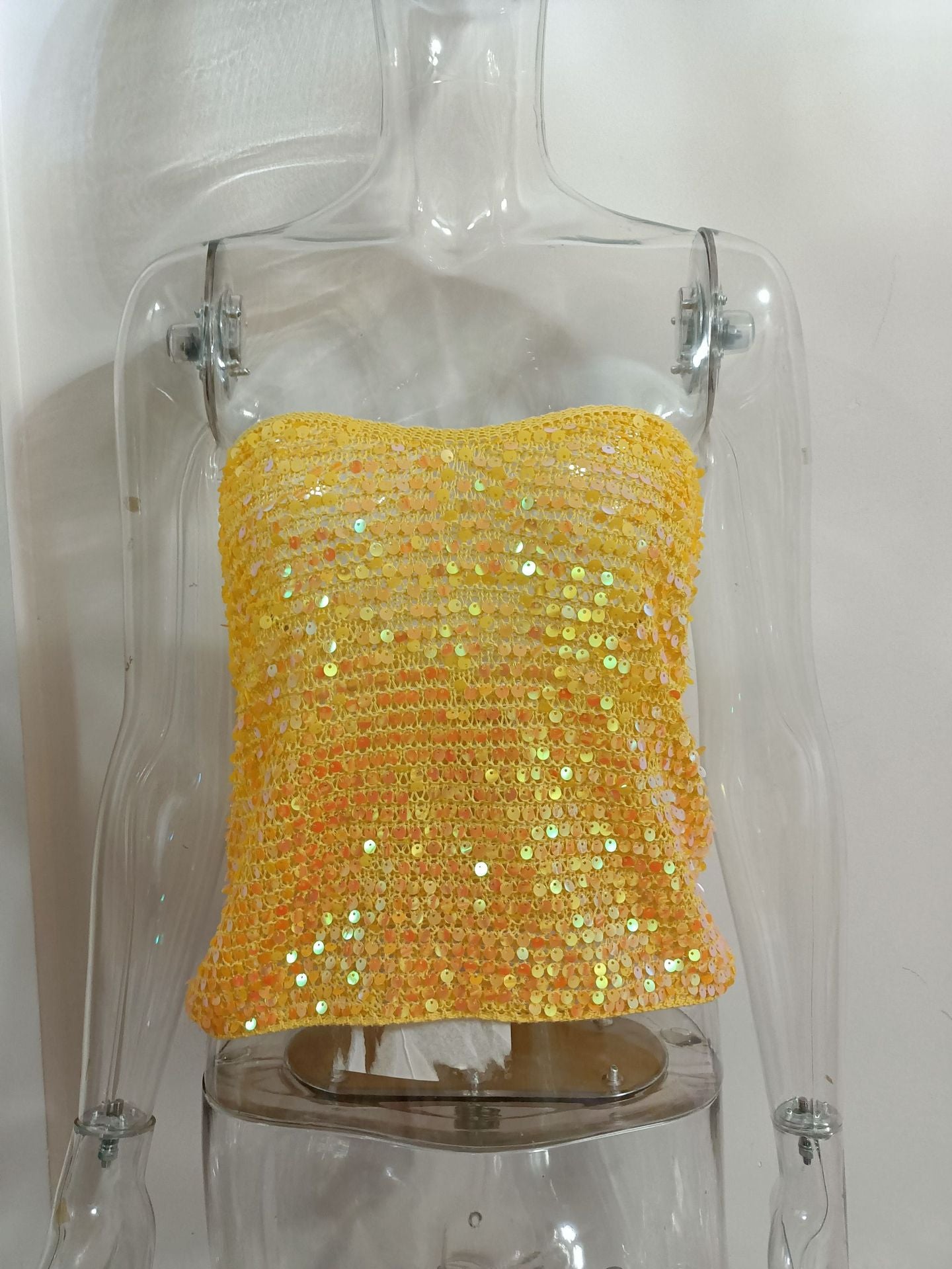 Women's Sequin Deep Outer Wear Hot Fashionable Tops