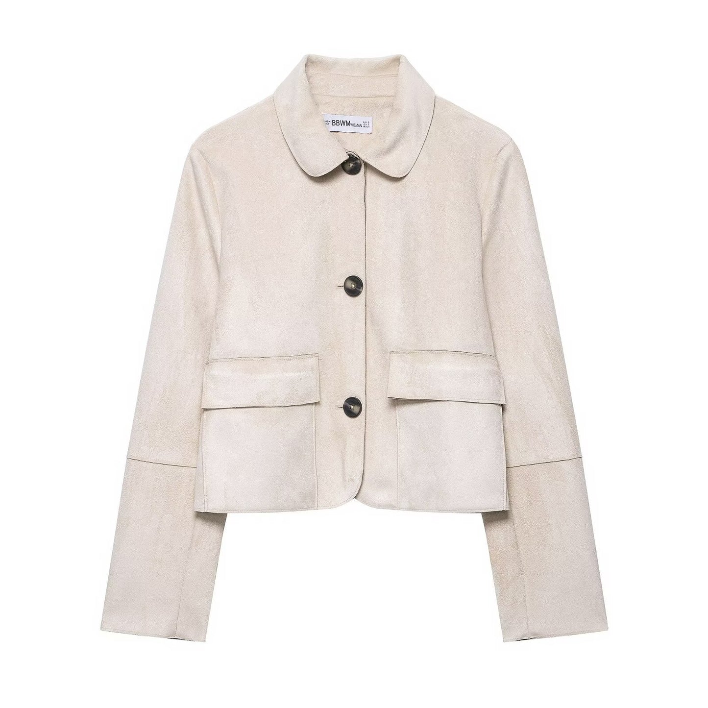 Women's Comfortable Street Casual Suede Effect Jackets
