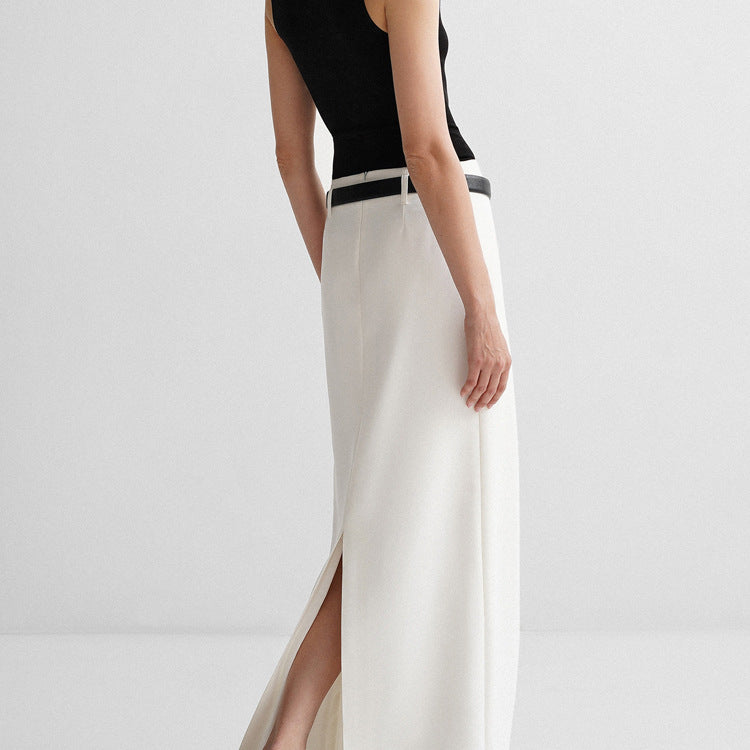 Women's Low Waist Female Temperament Commute Loose Skirts
