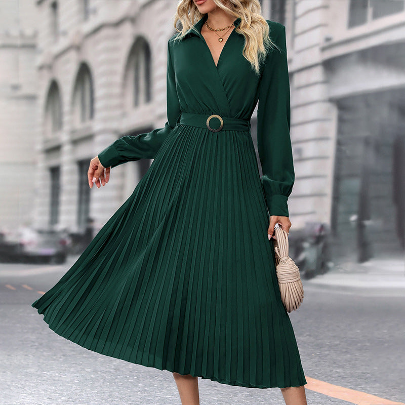 Women's Stylish High-grade Solid Color Dress Dresses