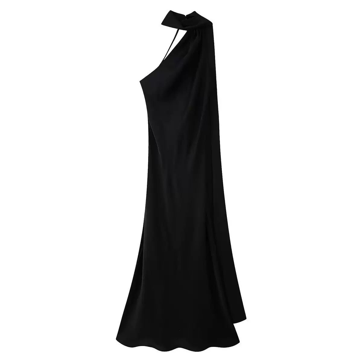 Women's Elegant Slightly Mature Backless Ribbon Halter Dresses