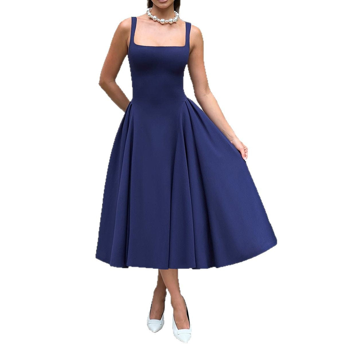 Women's French Style Temperament Elegant Strap Dress Dresses