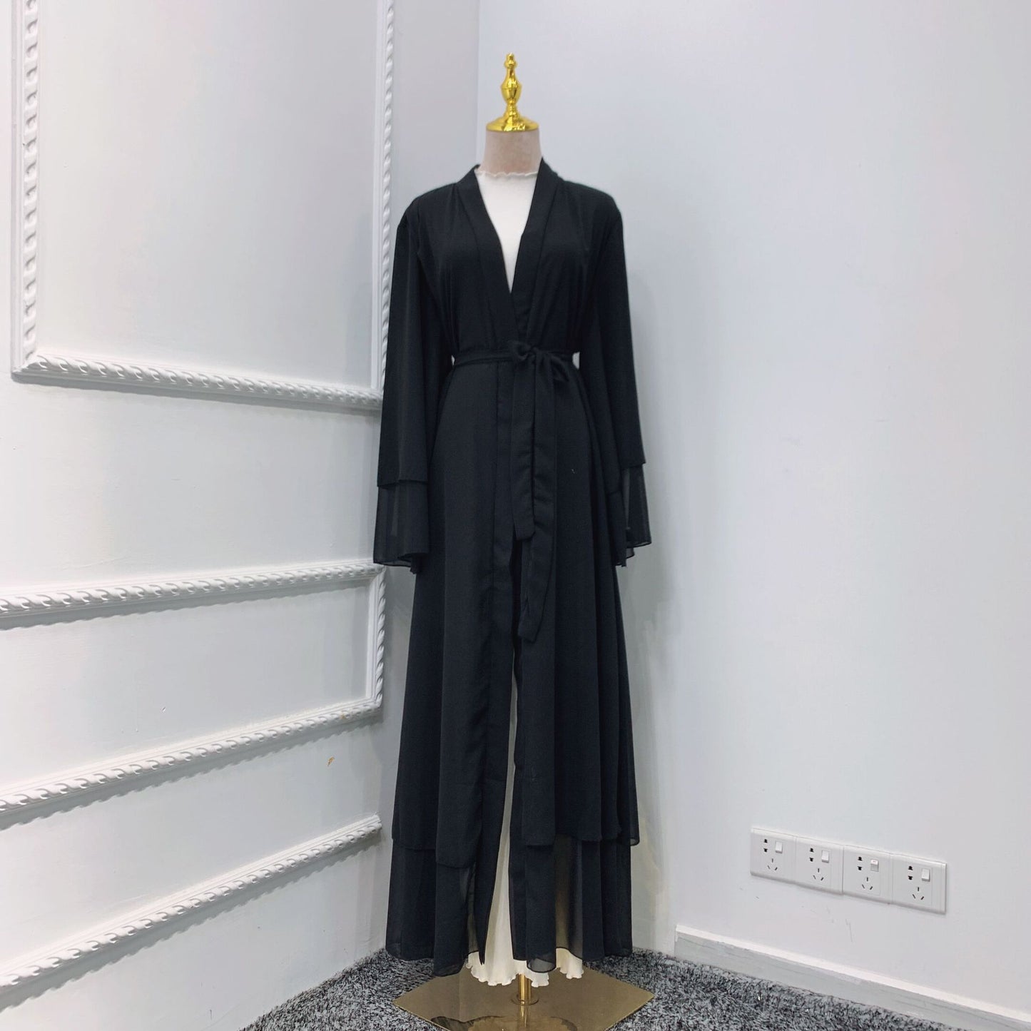 Women's Soft Elegant Robe Solid Color Dress Dresses