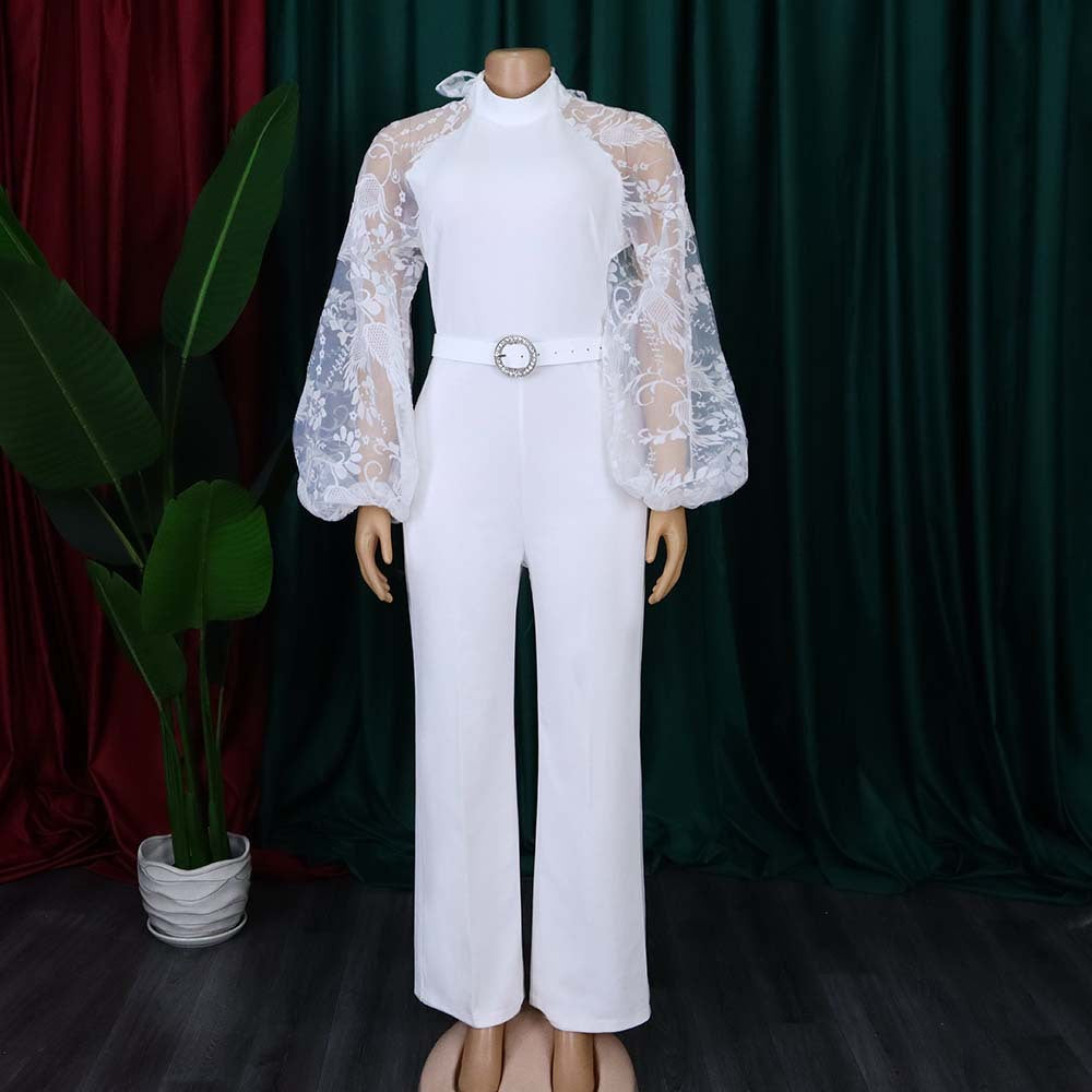 Women's Spring Long Sleeve High Waist Elegant Pants