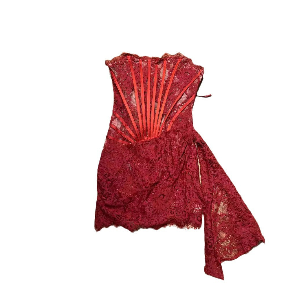 Hot Niche Tube Sexy Dress Elegant Graceful Skirts