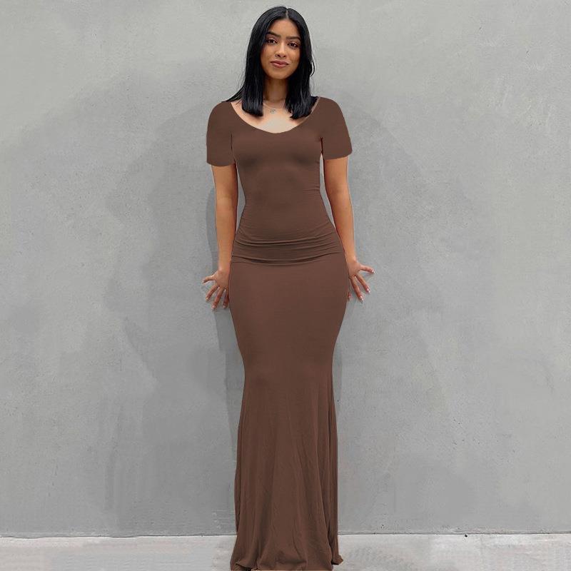 Women's Dress Casual Slim Strap Home Long Dresses