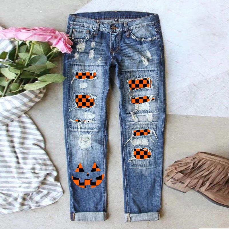 Women's Pretty Popular Ripped Casual Cropped Jeans