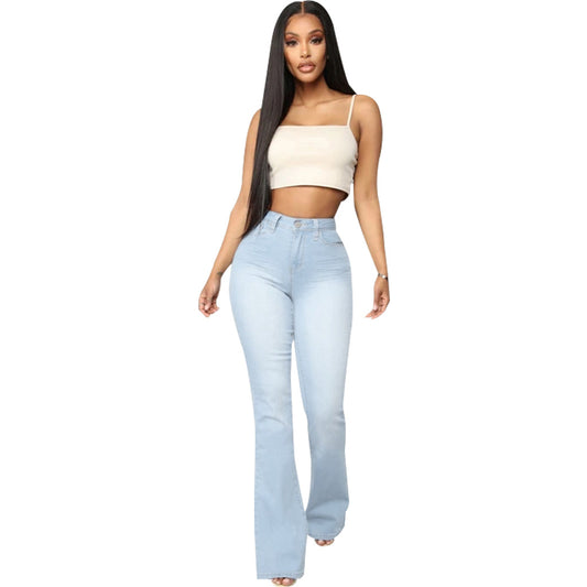 Beautiful Fashion Versatile Cowboy Stretch Flared Pants