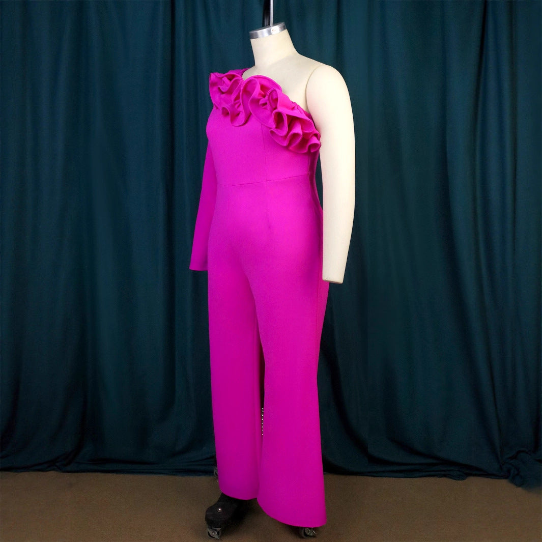 Wooden Ear Commute Style High Waist Jumpsuits