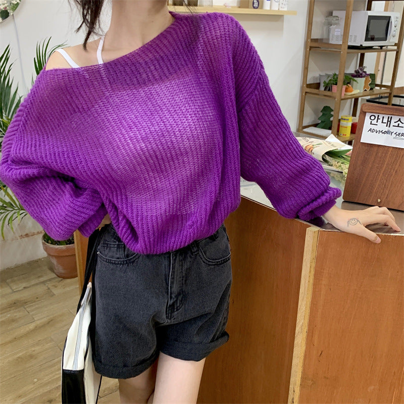 Creative Women's Casual Cute Loose Thin Women's Sweater