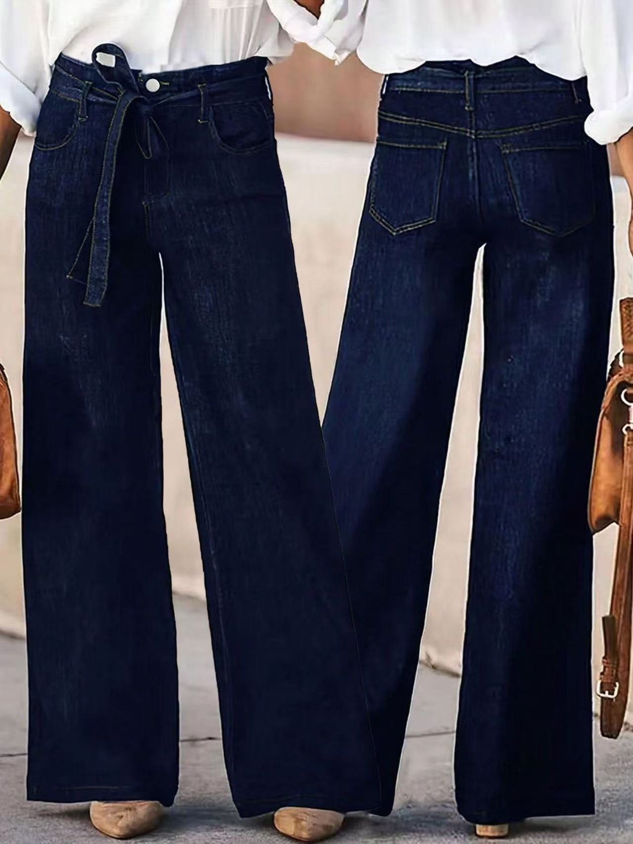 American Hot Retro Wide Leg Autumn Jeans