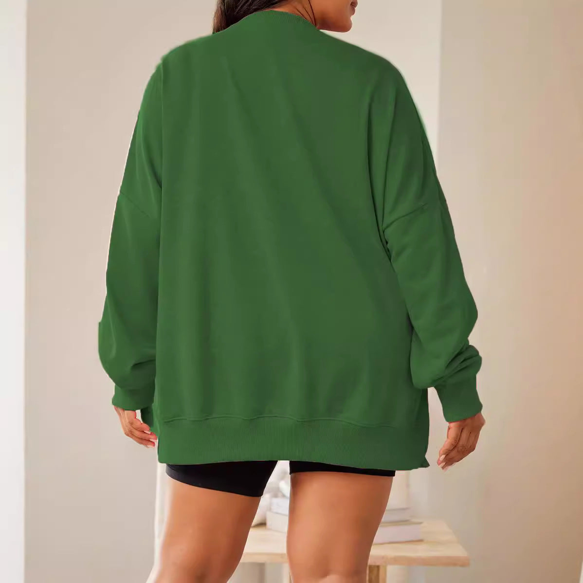 Women's Christmas Sequins Loose Casual Long Sleeves Sweaters