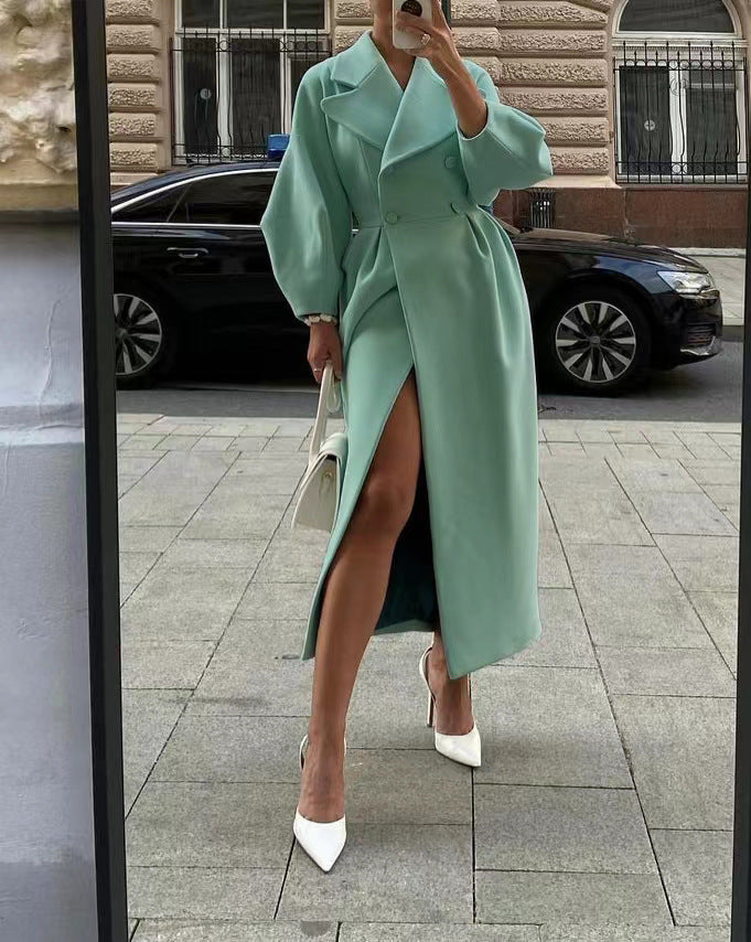 Vintage Court Style Lantern Sleeve Large Coats