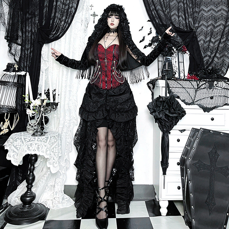 Autumn Irregular Asian Culture Gothic Style Sexy Hot Design Skirts