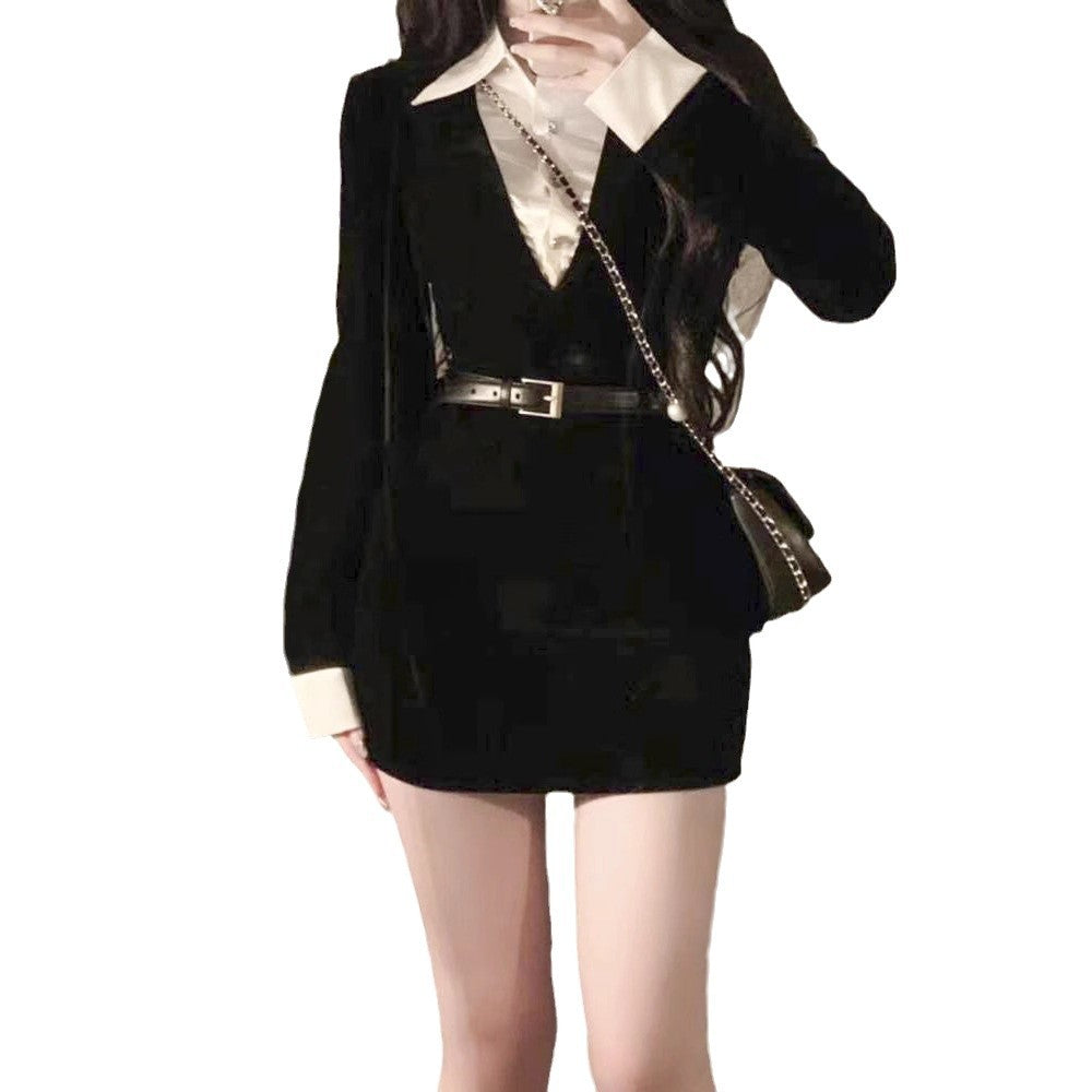 Women's Pieces Adult Lady Like Woman Wind Black Skirts