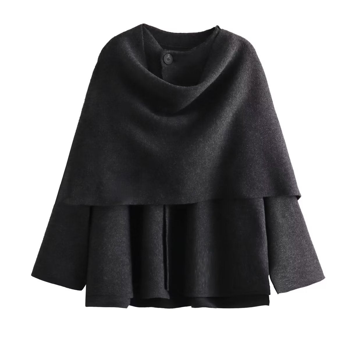 Autumn With Asymmetric Scarf Loose Knitted Shorts