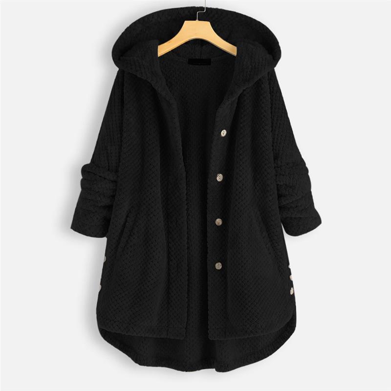 Women's Winter Hooded Double-sided Veet Sweatshirt Fashion Coats