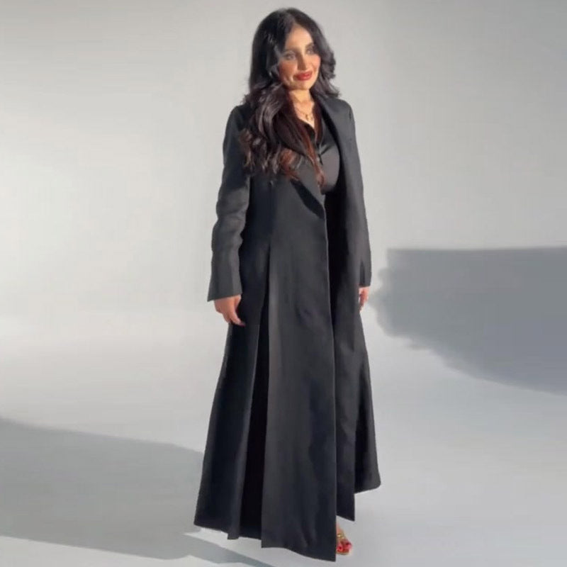 Women's Designer Model British Style Retro Mid-length Coats