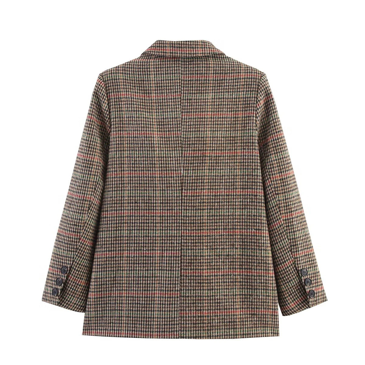 Women's French Style Temperament Simple Plaid Autumn Suits