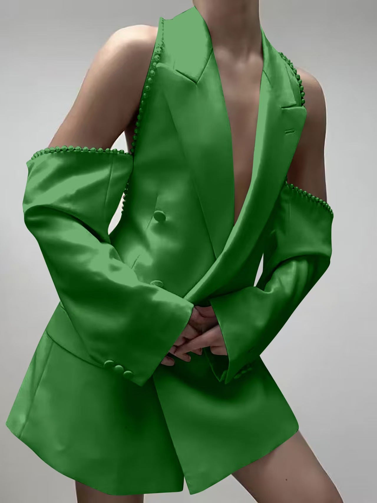 Women's Stylish Bubble Sleeve Fashion Tailored Suits