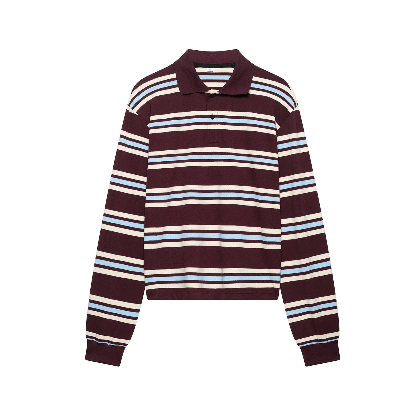 Women's Fashion Minimalist Preppy Style Striped Contrast Color Blouses