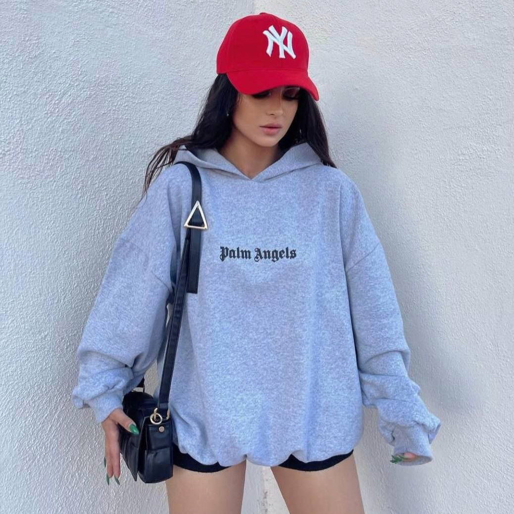 Printed Hoodie Loose Design Multicolor Idle Sweaters