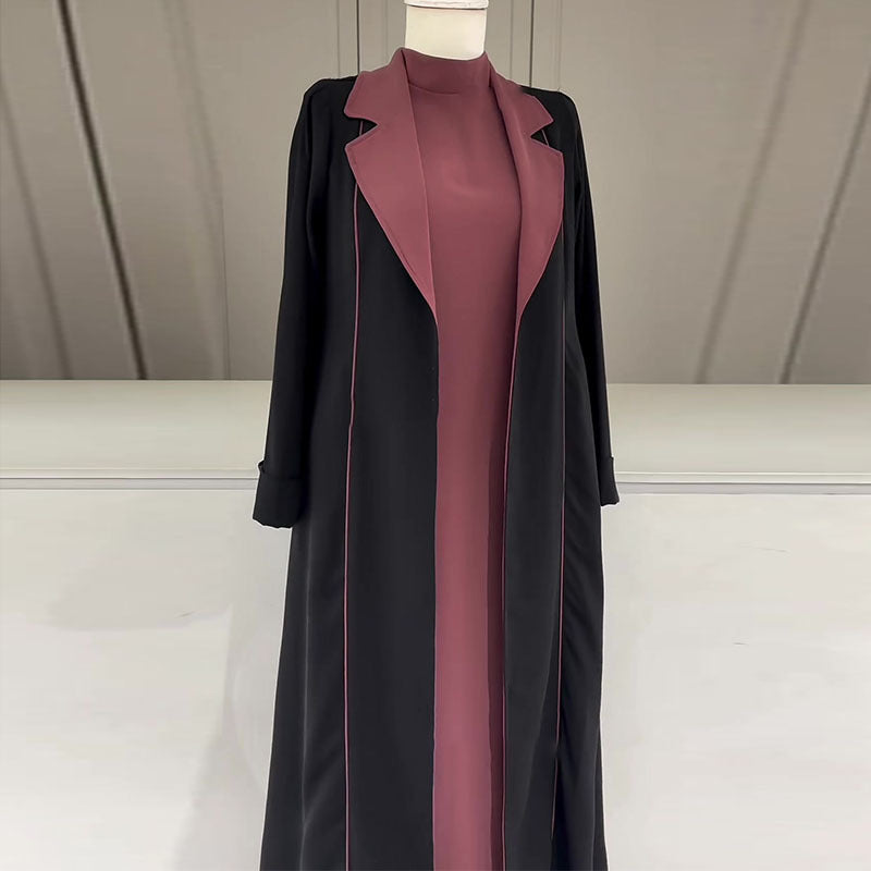 High-grade Fashion Long Robe Trench Outer Coats